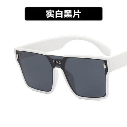 Lettering Sunglasses Retro