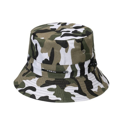 / Hat Print Plain Camouflage Bucket