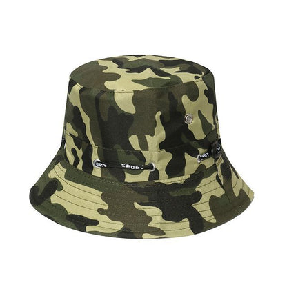 / Hat Print Plain Camouflage Bucket