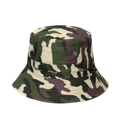 / Hat Print Plain Camouflage Bucket