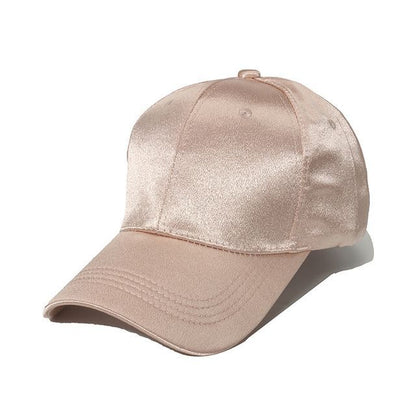 Cap Satin Baseball Plain