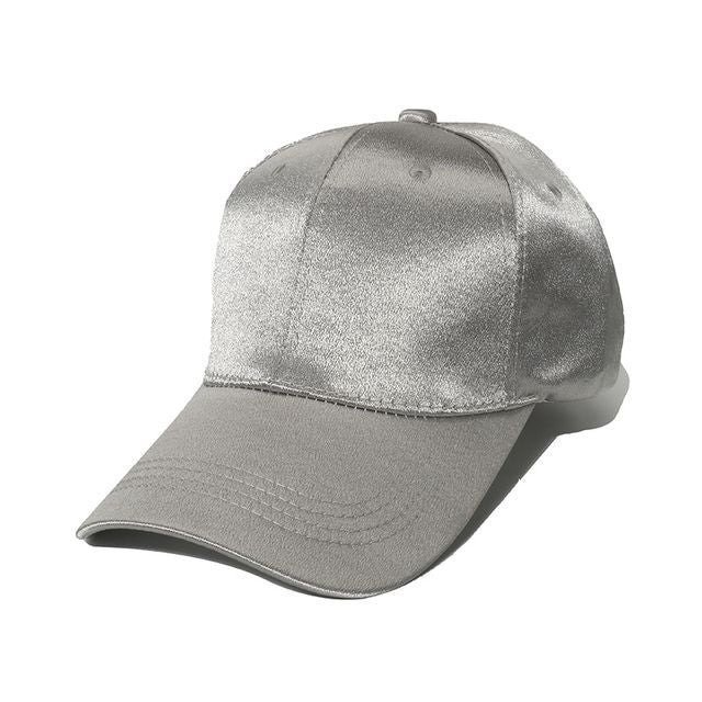 Cap Satin Baseball Plain