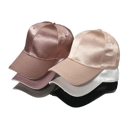 Cap Satin Baseball Plain