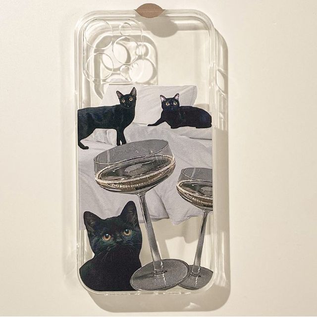 Transparent Cat Phone Case