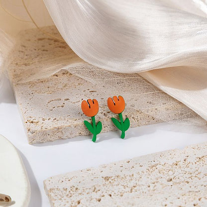 Flower Stud Earring / Drop Earring