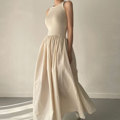 Sleeveless A-Line Maxi Dress