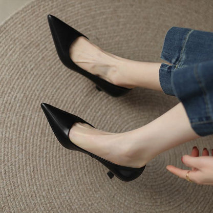 Pointed Heel Pumps Kitten