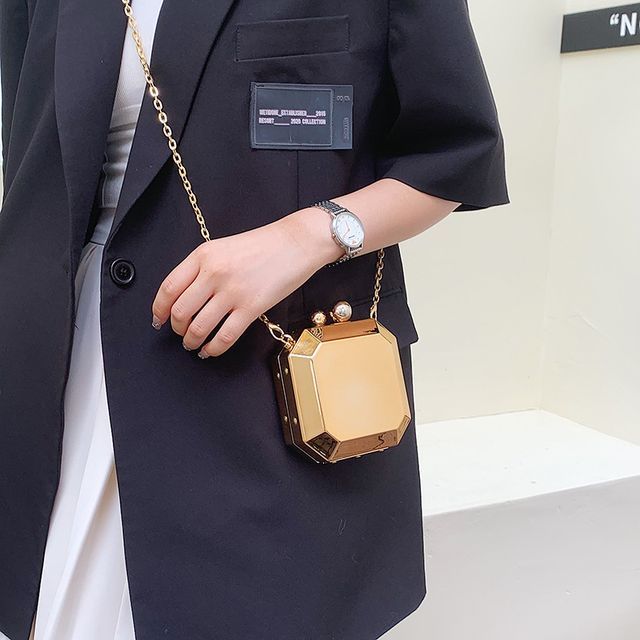 Crossbody Strap Geometric Bag Chain