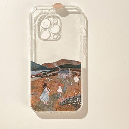 Transparent Scenery Case Phone