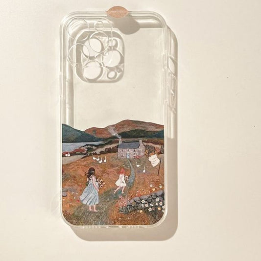 Transparent Scenery Case Phone