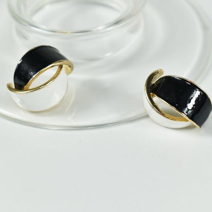 Curve Alloy Glaze Earring