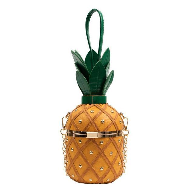 Bag Box Shaped Pineapple Crossbody