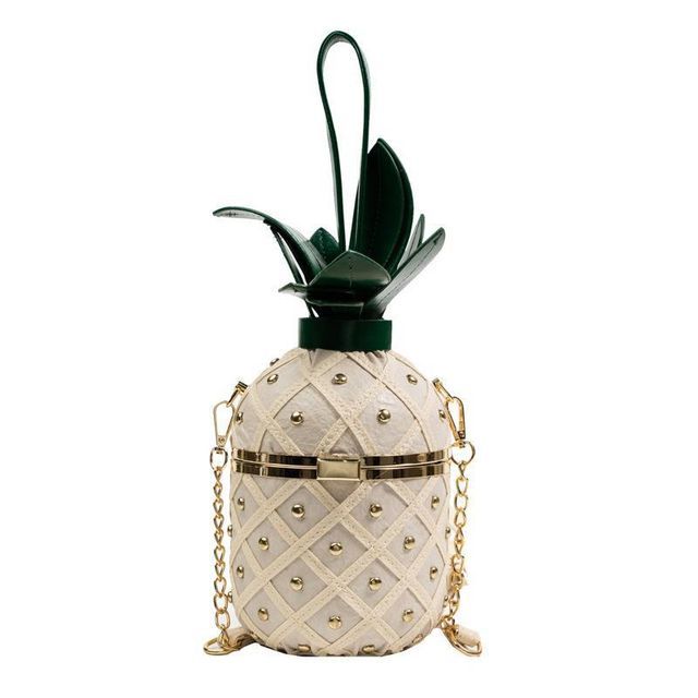 Bag Box Shaped Pineapple Crossbody