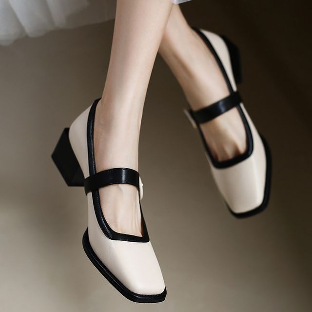 Jane Pumps Heel Mary Block