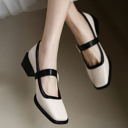 Jane Pumps Heel Mary Block