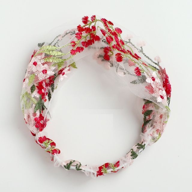 Flower Lace Face Wash Headband