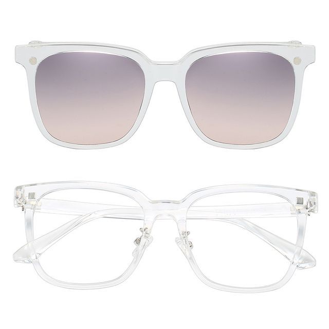 Magnetic Sunglasses Snap On with Glasses Square