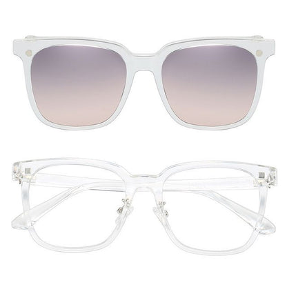Magnetic Sunglasses Snap On with Glasses Square