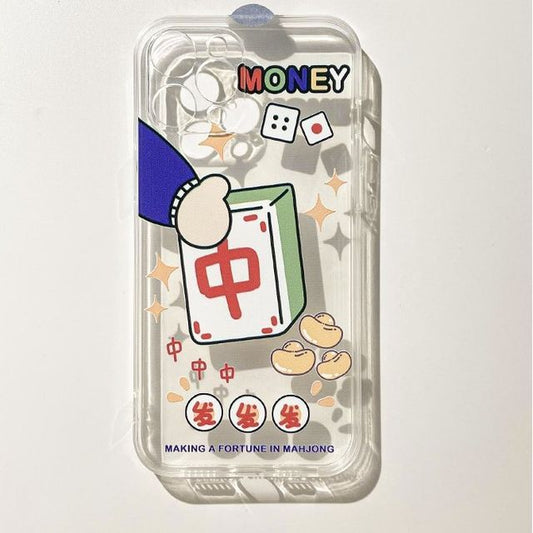 Case Phone Mahjong Transparent