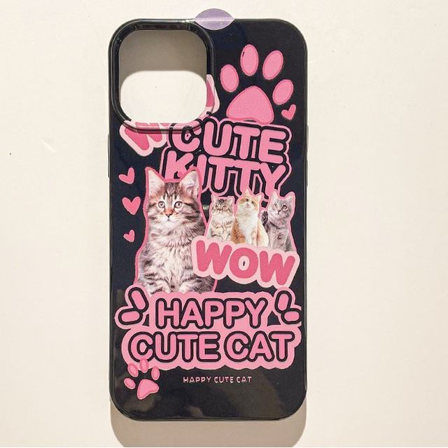 Cat Case Lettering Phone