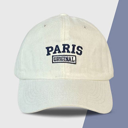 Lettering Baseball Cap Embroidered