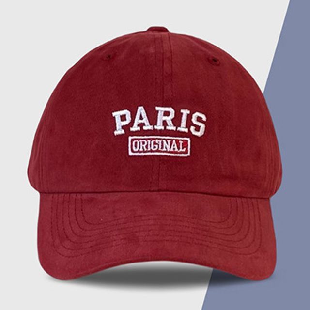 Lettering Baseball Cap Embroidered