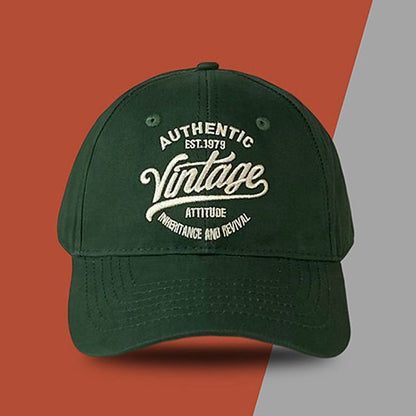 Lettering Embroidered Cap Baseball