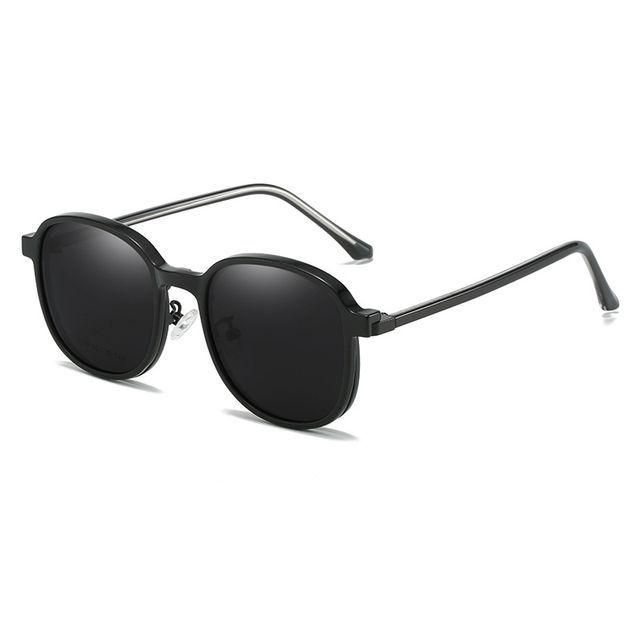 Snap Magnetic Sunglasses with Glasses Round On
