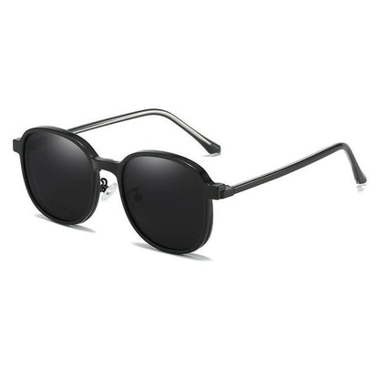 Snap Magnetic Sunglasses with Glasses Round On