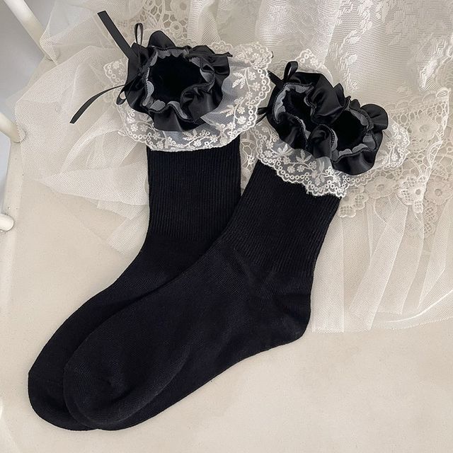 Lace Trim Socks