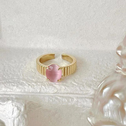 Flower / Heart / Opal Alloy Open Ring (various designs)