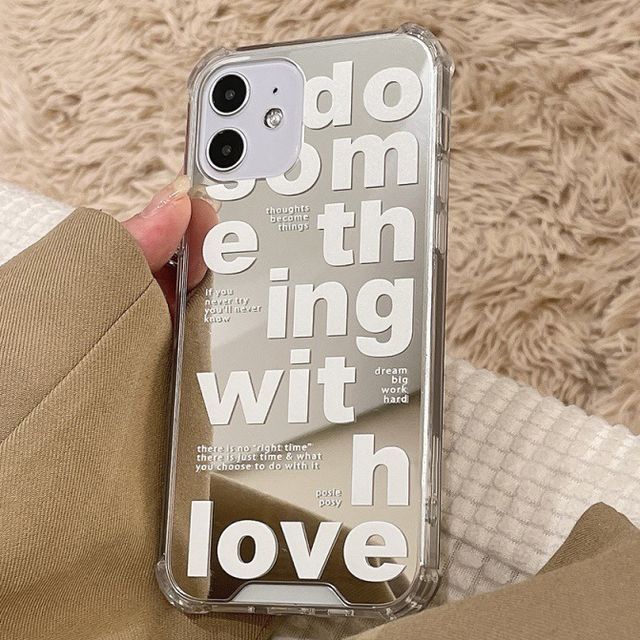Mirrored Phone Lettering Case