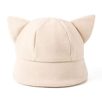 Cat Knit Hat Ear Bucket