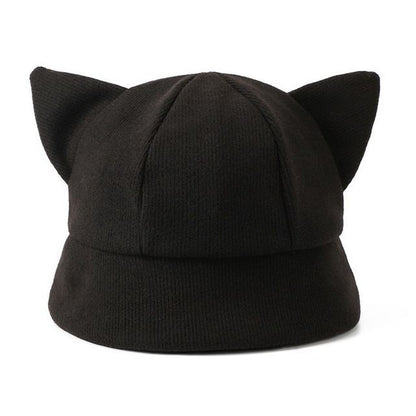 Cat Knit Hat Ear Bucket