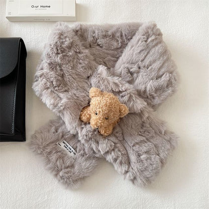 Fur Scarf Faux Bear