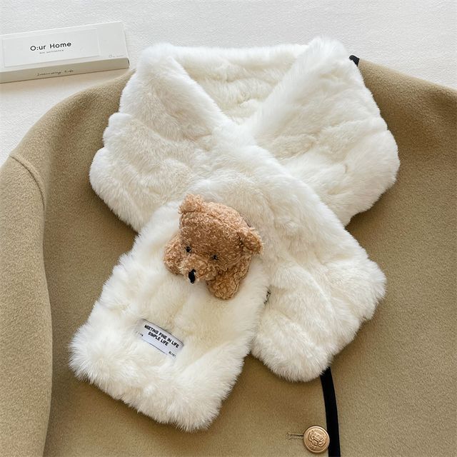 Fur Scarf Faux Bear