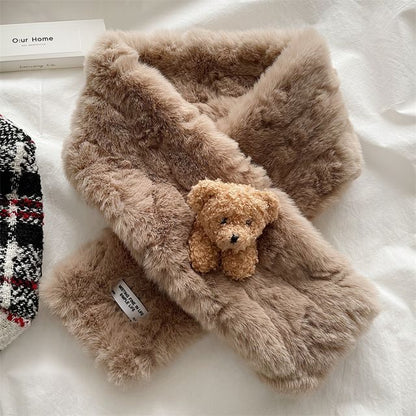Fur Scarf Faux Bear