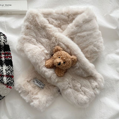 Fur Scarf Faux Bear