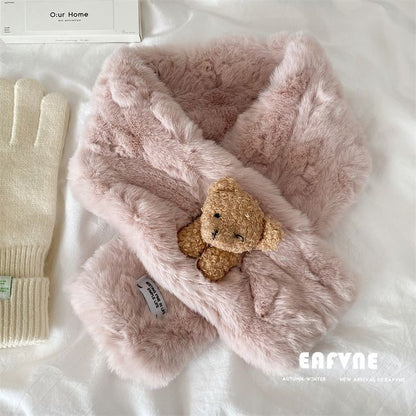 Fur Scarf Faux Bear