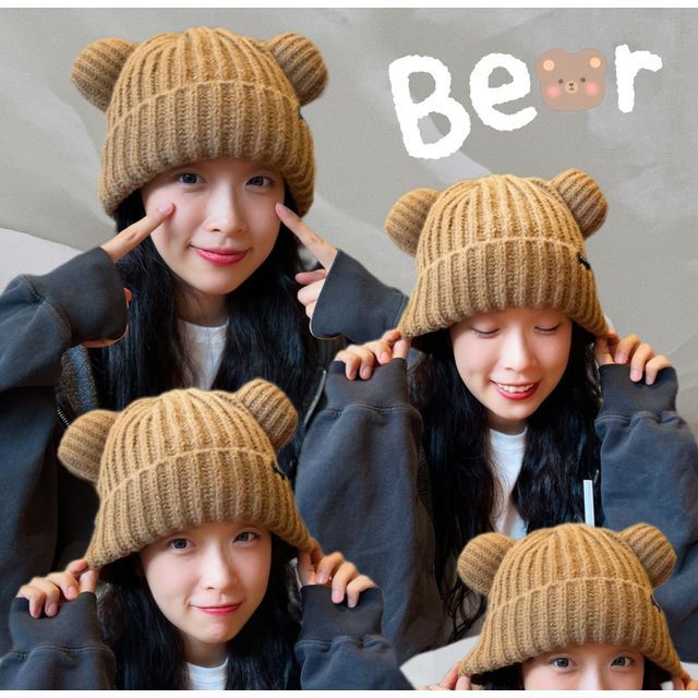 Ear Beanie Bear Knit
