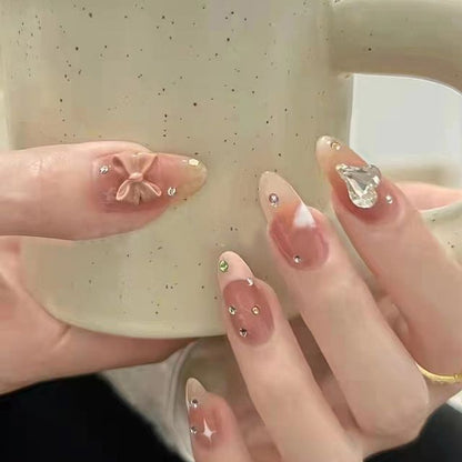 Bow Press-On Nails