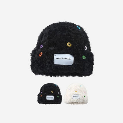 Fluffy Beanie Plain Applique
