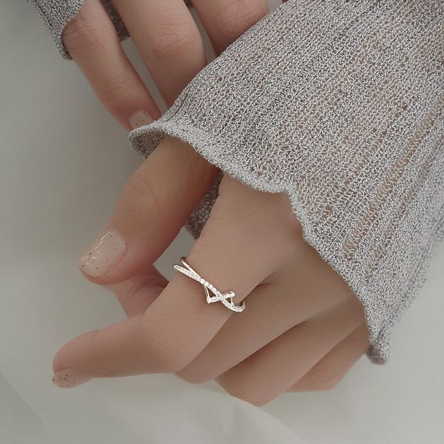 Layered Sterling Silver Open Ring