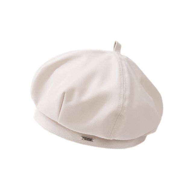 Metal Tag Plain Beret