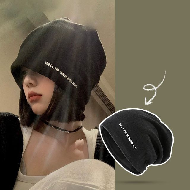 Knit Lettering Beanie