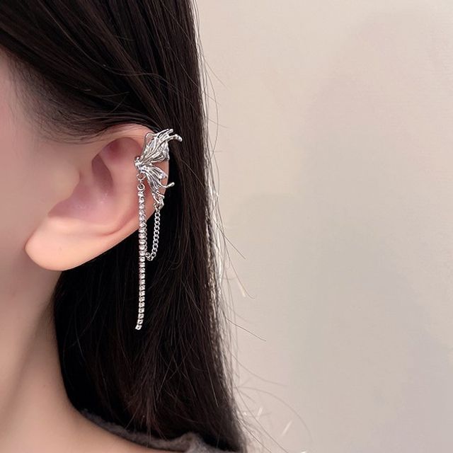 Cuff Butterfly Chained Ear