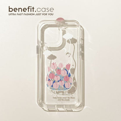 Transparent Tulip Case Phone