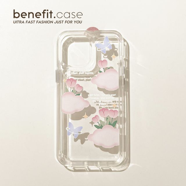 Case Transparent Tulip Phone