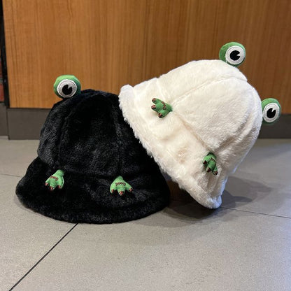 Frog Bucket Hat Chenille