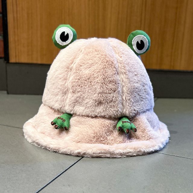 Frog Bucket Hat Chenille